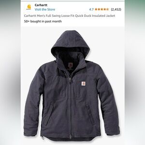 Carhartt Men's Full Swing Loose Fit‎ Quick Duck Insulated Jacket